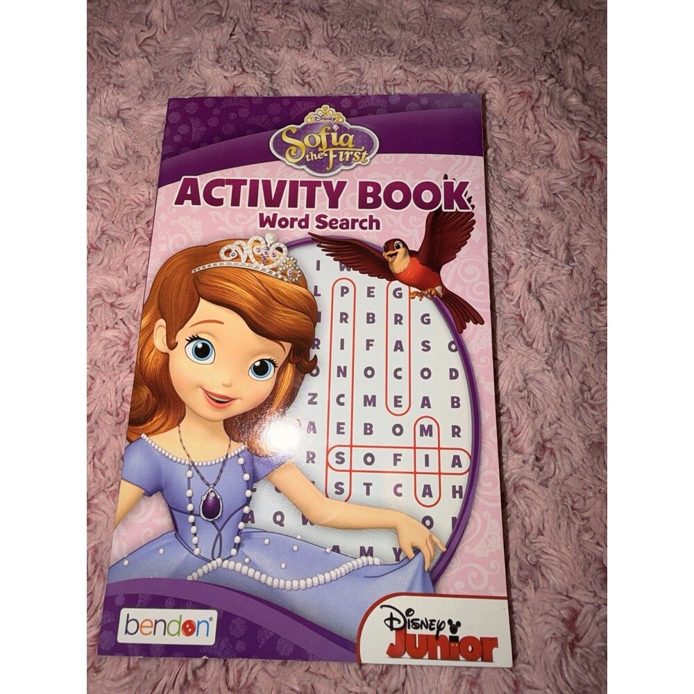 Disney Junior Sofia The First Activity Book Word Search Fun Princess Purple